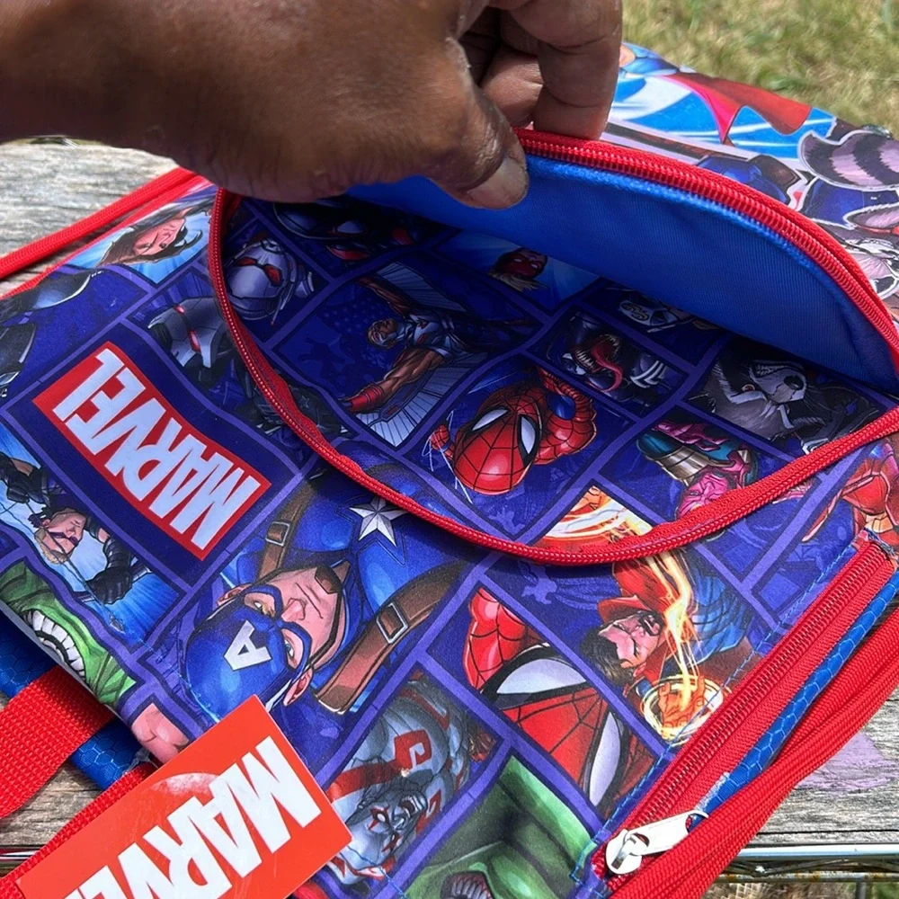 Marvel comics, drawstring backpack with pocket - Picture 3 of 3